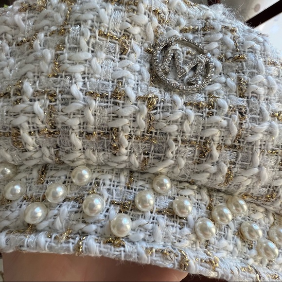 NWT Maison Michel/Chanel Inspired Tweed Beret - Picture 8 of 10